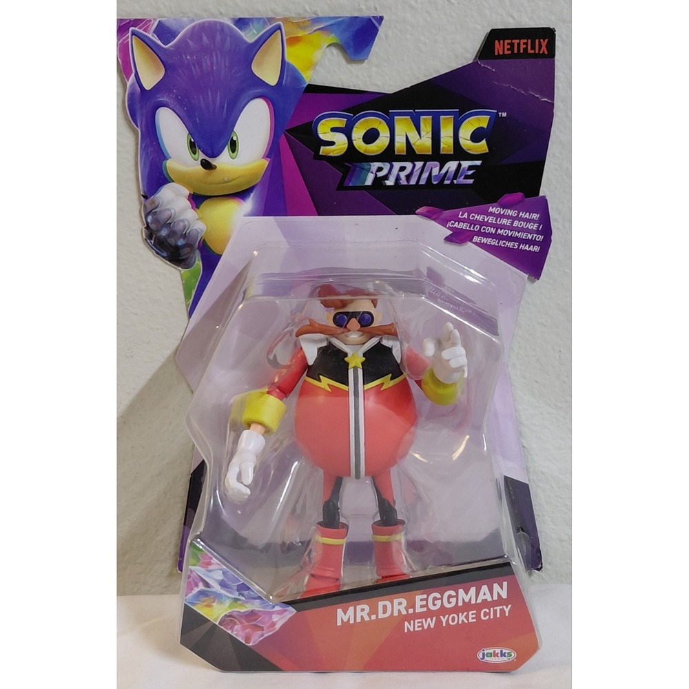 Sonic Prime Mr. Dr. Eggman New Yoke City 5" Figure JAKKS Pacific Netflix 2023